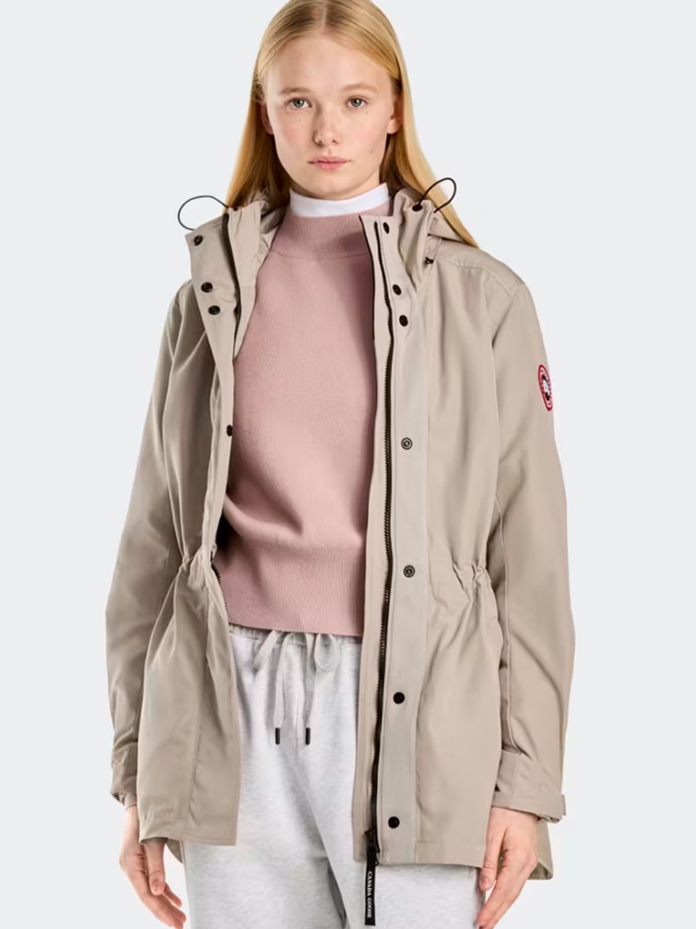 Canada Goose Women's Light Beige Utility Anorak Jacket